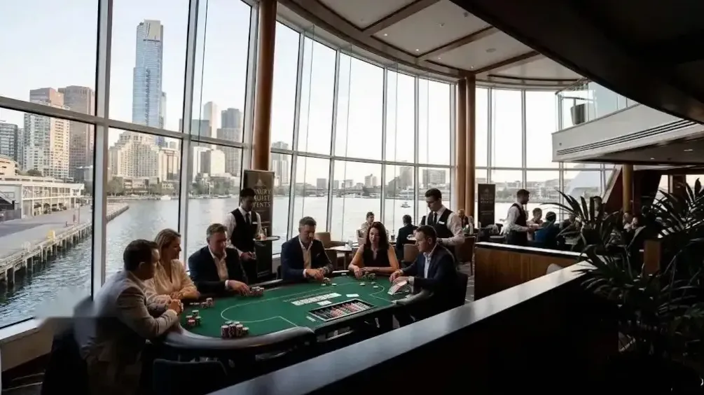 Tournament floor aboard Pacific Empress