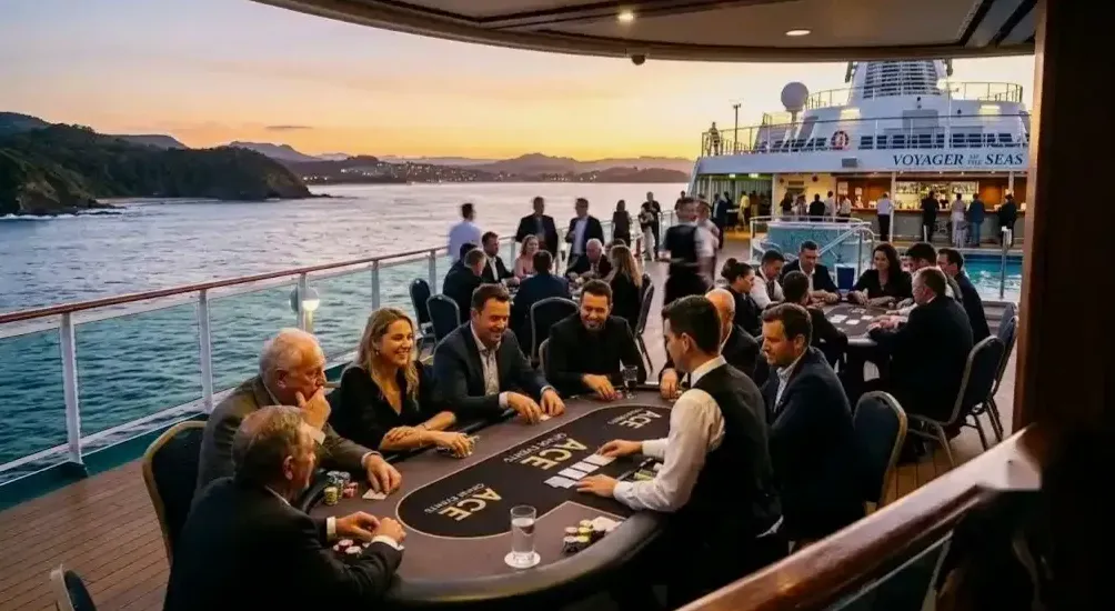 Live jazz performance on a cruise deck