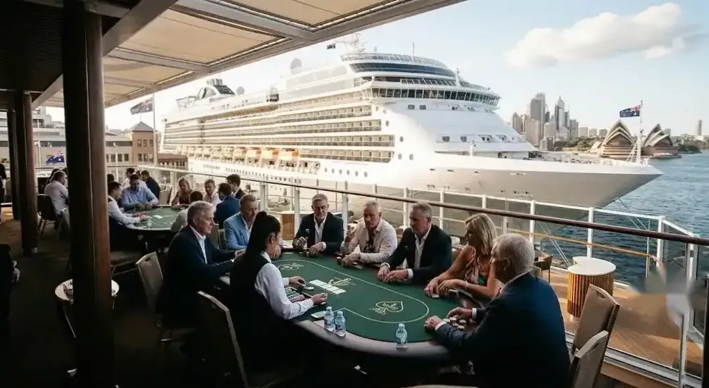 Fashion show on the cruise deck