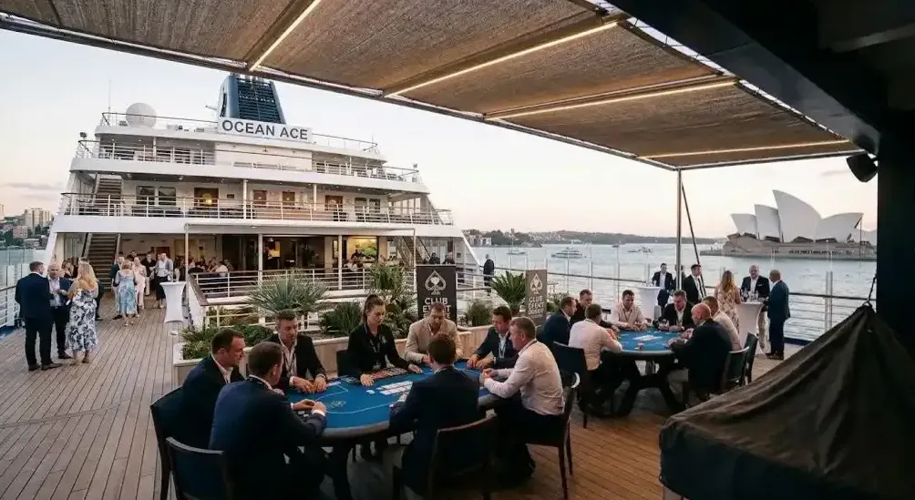 Corporate casino evening
