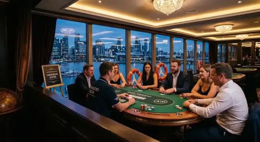 Corporate casino evening