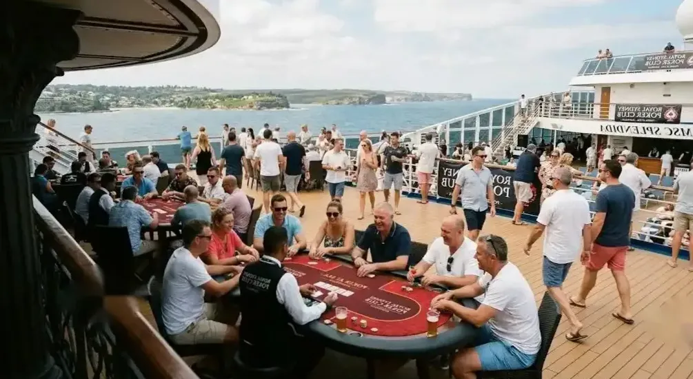Final table aboard the liner