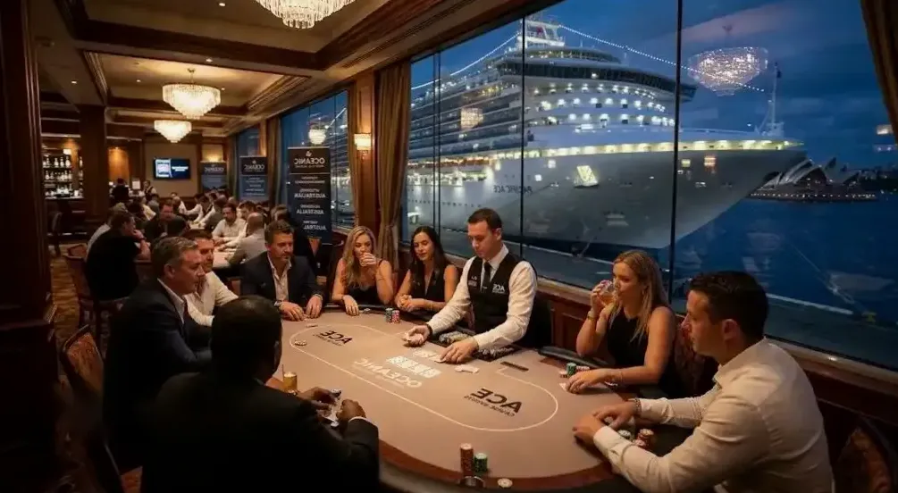 Corporate casino evening